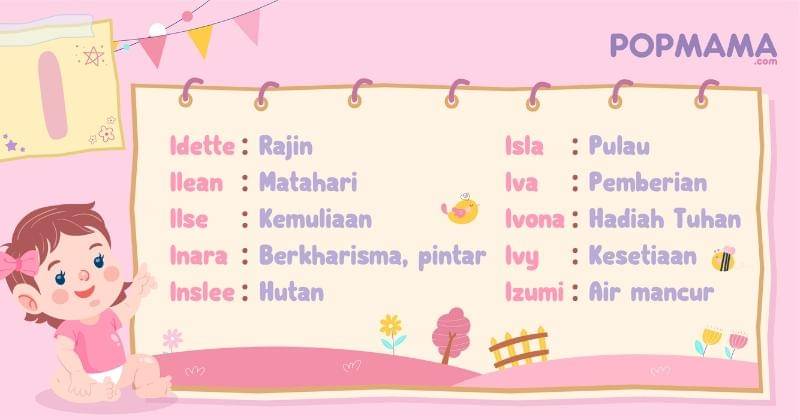 Nama bayi perempuan modern - Popmama.com/Aristika Medinasari